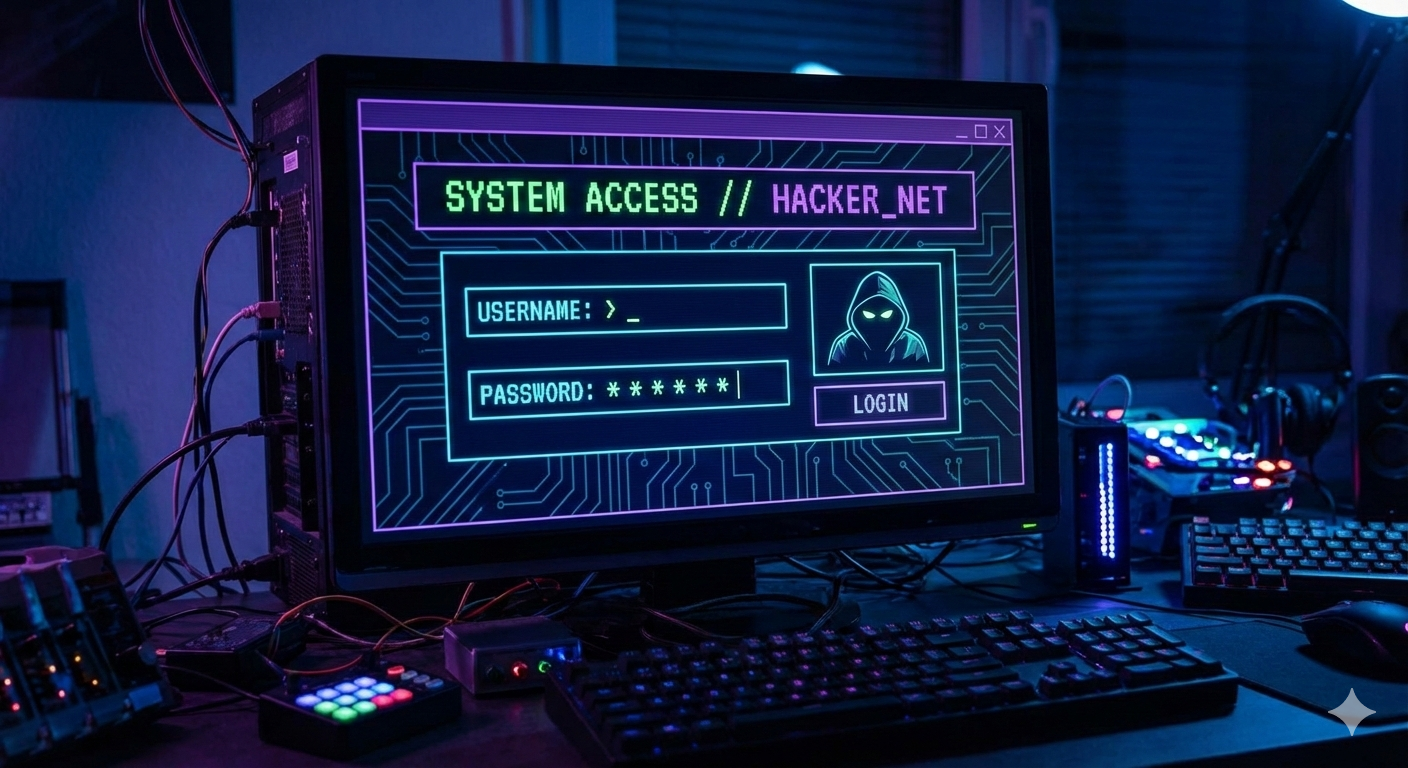 Hacker Login Form